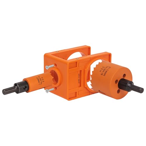 Door Lock Installation Kit for Knob, Lever, Deadbolt & Handle - color: Orange, size: For 2-3/8 in latch