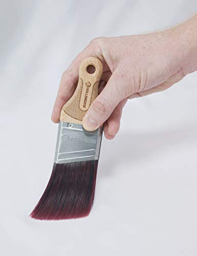 ROLLINGDOG 2 Inch Short Handle Trim Brush - color: Wooden Handle(pack of 1)
