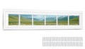 NeatiEase Vinyl Transom Window, 12" x 42" Fixed Glass Household Windows with Grids and Dual-pane Tempered Glass for House, Shed, Doors, Garage, Chicken Coop, Basement (White) - size: 12"x42"
