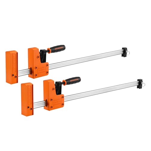 Jorgensen 24-inch Bar Clamps Set, 2-pack Cabinet Master 90° Parallel Clamps - size: 24 Inch
