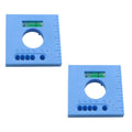 ZYAMY 2PCS Precision Finished 5 in 1 Parallel Woodworking Ruler with Level Multi Function Marking Offset Gauge Door Window Trim Marking Tool Convenient Quick Marking Tool