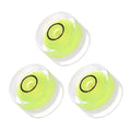 3pcs Small Circular Bubble Spirit Levels - [12mm Diameter 6mm Thickness] Mini Round RV Level Leveling Tools for Travel Trailer Turntable Camera, Lime - color: Lime, size: 12mm x 6mm