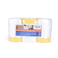 TAPEBEAR Pre-Taped Masking Film Tape and Drape 22" x 65feet 3Rolls - size: 550mm x 20m