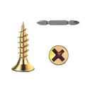 Wensilon # 4X5/8 (680PCS) Flat Head Color zinc Wood Screw 3X16, Quick Metal self Tapping Flat Head - color: Yellow, size: #4x5/8"