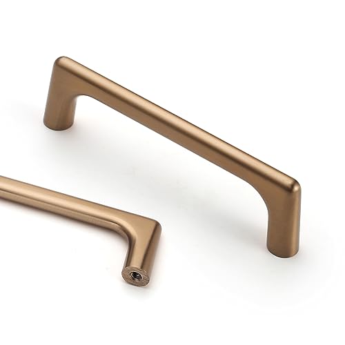 Asidrama 10 Pack 3.75 Inch(96mm) Champagne Bronze Cabinet Pulls Cabinet Handles Cupboard Handles Kitchen Cabinet Hardware for Cupboard Drawer Pulls - color: Champagne Bronze, size: 3.75" Hole Center, style: 10 Pack