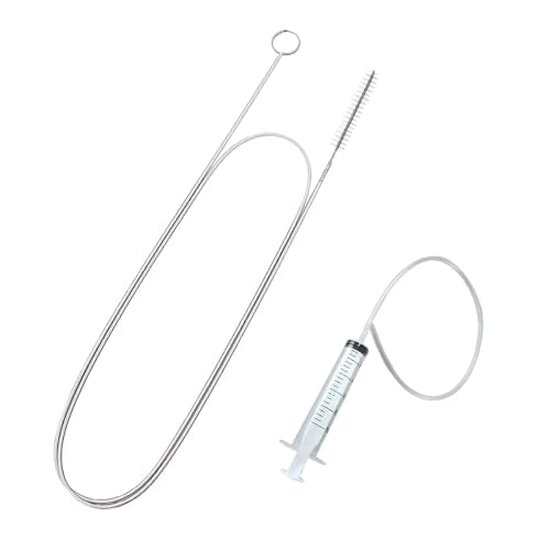 Car Sunroof Drain Cleaning Tool, 78'' Long & Slim Tube Cleaning Scrub Brush, Flexible Automotive Windshield Wiper Drain Hole Dredging Tools for Car, Refrigerator, Sewer (2PCS/2M)