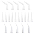 10+5+5 Pack White Curved Caulking Nozzle, Replacement Extension Applicator Tip for Sausage Caulk Gun