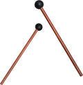 Lidguni Tongue Drum Mallets, Bell Mallets Glockenspiel Sticks, Rubber Xylophone Mallet Percussion with Wood Handle, 8.3", Black