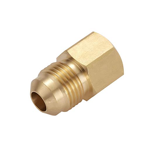 4 PCS 3/8 Inch Brass Propane Adapter Fitting, 3/8"Male Flare x 1/2"Male NPT - size: 3/8"Flare x1/2" NPT