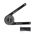 Aluminum Miter Saw Protractor，Angle Finder Tool，7-Inch Rust Proof | Angle Finder Featuring Precision Laser Engraved Scales (LX-230)，for Carpenters, Plumbers and All Building Trades