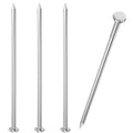 VGBUY 15PCS Stainless Steel Hardware Nails, 6 Inch Flat Head Nails for Hanging Pictures - color: Silver, size: 6 Inch