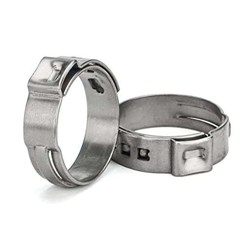 iCrimp 1 Inch Stainless Steel PEX Cinch Clamp Rings - size: 20pcs 1-Inch