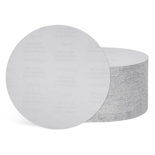 50Pcs Sanding Discs 11In 800Grit Hook and Loop Sandpapers White - color: White, size: 11 Inch(800 Grit)