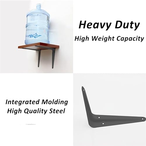 Metal 10" x 12" inch Wall Corner Angle Shelving Shelf Brackets, Grey, Pack of 20 - size: 10" x 12" inch
