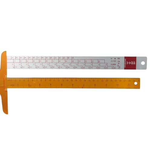 Paint Mixing Ratio Ruler 2:1 & 4:1 Easy Mixing Aluminium Alloy Car Coating Color for Vehicle Painting, Large