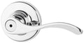 Kwikset 300BL 26 6AL RCS Balboa Bed/Bath Lever, Polished Chrome - color: Polished Chrome, size: 1 Pack