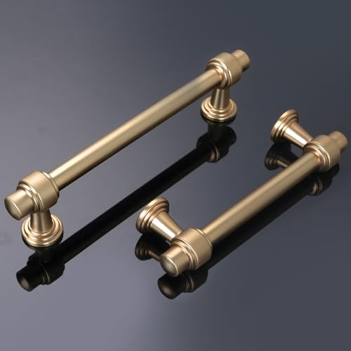 10 Pack 7-1/2 Inch(192mm) Cabinet Pulls Champagne Bronze Kitchen Cabinet Handles Zinc Alloy Drawer Pulls Solid Cabinet Hardware - color: Champagne Bronze, size: 7-1/2" Hole Center(192mm)