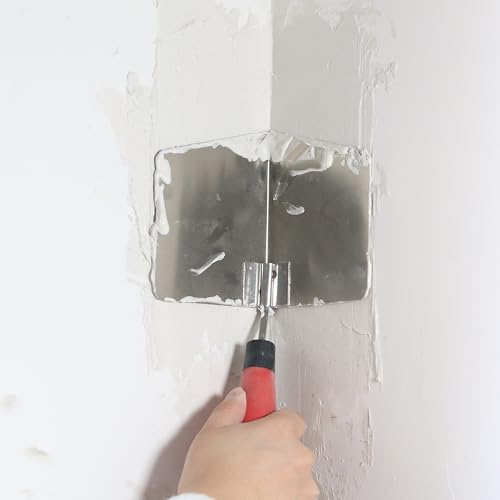 Fishark 2-Piece Drywall Corner Trowel Set, Stainless Steel