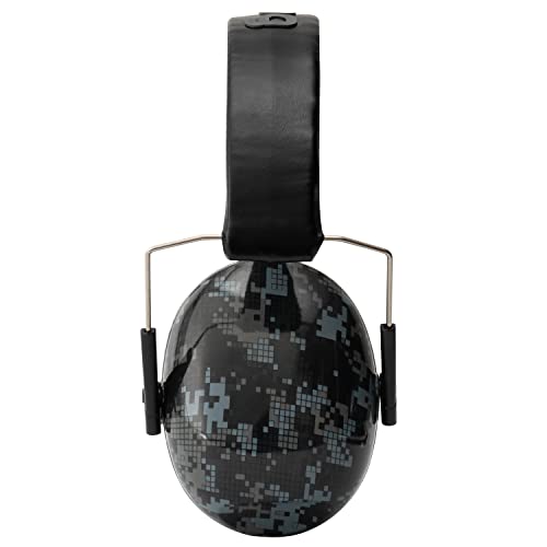 Snug Kids Earmuffs – Noise Reduction for Toddlers & Children – Adjustable, Lightweight, Foldable, Soft & Comfortable - color: Black Digi Camo