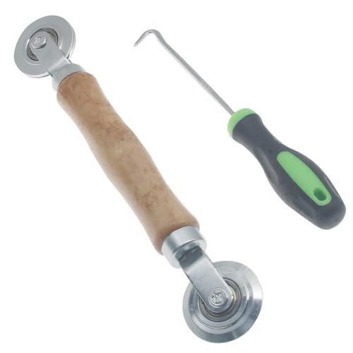 2 Pcs Screen Repair Kit Screen Roller Tool 3 in 1 Window Spline Roller for Window Screen Door Repair and Install
