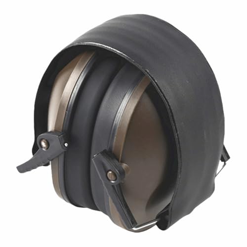 Foldable Safety Earmuffs with Noise Reduction–Adjustable Headband for Travel & Work, Hearing Protection for Men&Women