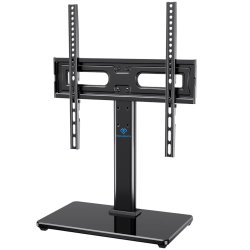PERLESMITH Universal TV Stand Legs for 32-65 inch TVs, Table Top TV Stand up to 88 lbs, Height Adjustable Television TV Mount, Universal TV Leg Base for Living Room & Bedroom (32-65 Inch with Swivel) - size: 32-65 Inch with swivel