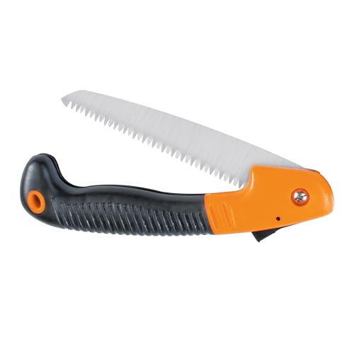 Fiskars Folding Hand Saw, 7" Pruning Saw with Power Tooth Blade with Triple Ground Teeth that Powers Through Wood Faster, Soft Grip Handle - style: 7" Folding Saw