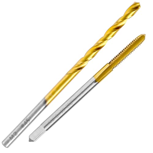 3-48 UNC Tap and #47 Drill Bit Set,M2 HSS Threading Drill and Tap Set - size: 3-48 UNC Tap & #47 Drill