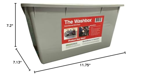 Paint Tray for Brush Clean Up Large Insert for Sinks to Make Paint Cleanup Easy - color: Gray