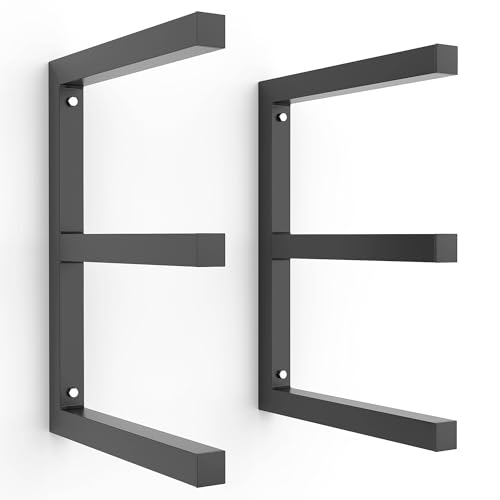 Ultrawall Lumber Storage Rack, Wall Mount Wood Storage Racks - color: Black