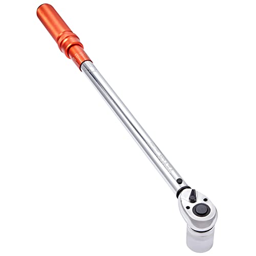 VEVOR 1/2-inch Drive Click Torque Wrench 25-250ft.lb/34-340n.m, Dual-Direction Adjustable Torque Wrench Set with Mechanical Dual Range Scales and Adapters Extension Rod - size: 1/2" 4 PCS