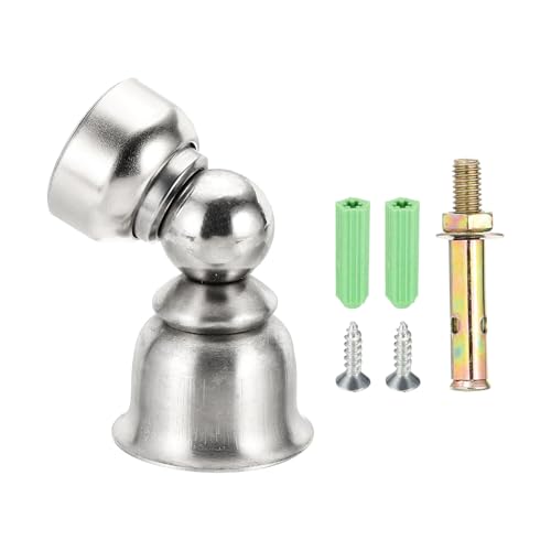 uxcell 2.8" Magnetic Door Stoppers, Wall Floor Mounted Magnetic Door Catch Holder, Stainless Steel Door Stops for Bedroom, Bathroom, Kitchen, Office, Silver - size: 2.8"