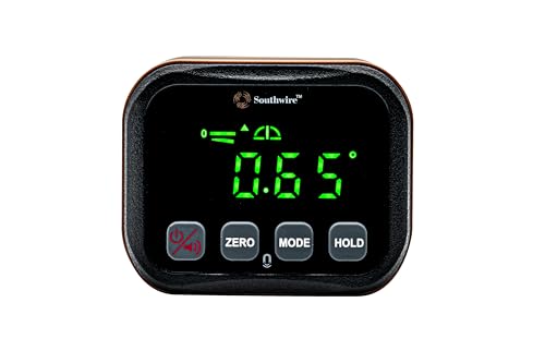 Southwire 66983640 Digital Angle Gauge, Measures 0-90 and 0-180 Degree Ranges, Angle Finder