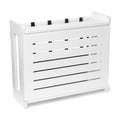 WiFi Router Storage Cabinet Router Box Hider WiFi Box Hider Shelf Cover - color: White