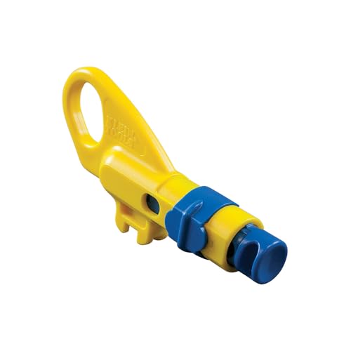 Klein Tools VDV110-295 Data and Coaxial Cable Combination Radial Stripper - style: Twisted Pair and COAX Prep Tool