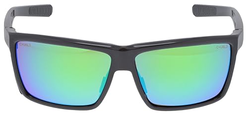 MCR Safety Swagger SR2_Parent Swagger Glasses - color: Charcoal Frame (Polarized Green Mirror Lens)