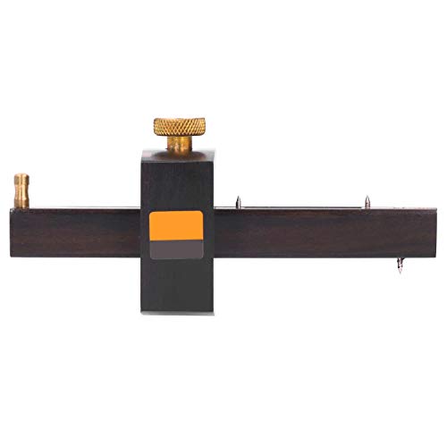 Marhynchus 8in Mortise Gauge Woodworking Marking Gauge Ebony Scribe Sign Scraper, Adjustable Screw Cutting Gauge European Woodworking Tools Painting Construction Tools, Scrapers
