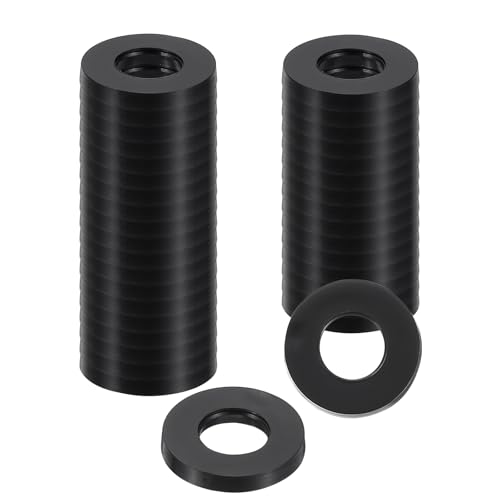 uxcell 36Pcs Rubber Washers, 5/8 OD x 5/16 ID x 0.09" Thickness Flat Washers for Bolts Spacers, Shower Head, Plumbing, Hose Connecting - size: 5/8 OD x 5/16 ID x 0.09"