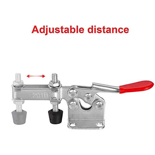 Toggle Clamp Hold Down Clamp 220Lbs Holding Capacity Antislip Horizontal Quick Release Toggle Clamp 4 Pack - style: 201B