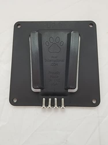 PAW International Black Polymer (Plastic) RV TV Bracket | VESA 100x100mm | Wall Mount, Female Sold Separately | Mates with Polymer Wall Mounts on Many Forest River RV's (not Steel Wall Mounts)
