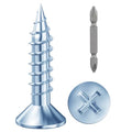 Wensilon # 4X3/4 (550PCS) Flat Head Galvanizing Wooden Screw # 3X20, Quick Metal self Tapping Flat Head - color: Galvanizing, size: #4x3/4"