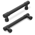 10 Pack 3 Inch(76mm) Kitchen Cabinet Handles Matte Black Cabinet Pulls Drawer Pulls Solid Cabinet Hardware - color: Matte Black, size: 3'' Hole Center(76mm)