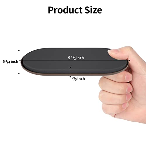 Yelanon Furniture Sliders 8 Pcs 9.5" Oval Black for Carpet - size: 8Pcs 9.5"Black