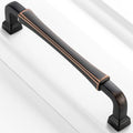 5 Inch Oil Rubbed Bronze Cabinet Pulls Kitchen Handles 10 Pack 3175 - color: Oil Rubbed Bronze, size: 5 In Hole Distance
