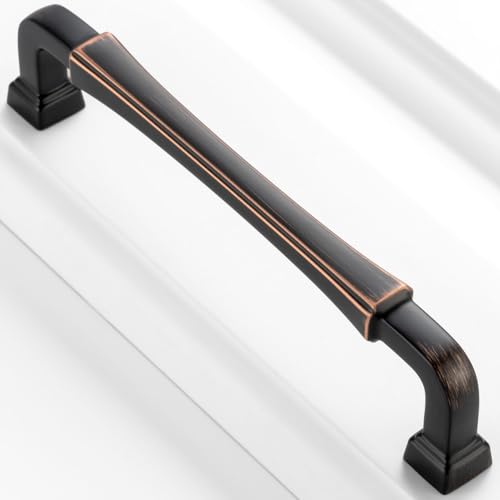 5 Inch Oil Rubbed Bronze Cabinet Pulls Kitchen Handles 10 Pack 3175 - color: Oil Rubbed Bronze, size: 5 In Hole Distance