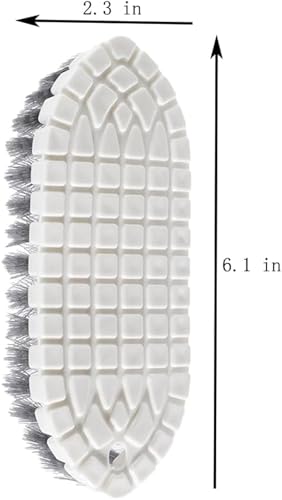 2 Pcs Without Dead Corner Multi Purpose Heavy Duty Scrub Brush, Heavy Duty Hand Held Scrub Stiff Bristle Brush, Multiple Segments are Bendable Fruit Vegetable Brush,Bathtub Tile Brush Bathroom Brush
