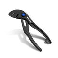 WORKPRO Mini Water Pump Pliers, 4-Inch Groove Joint Pliers for Tight Spaces - color: Black