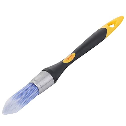 Bates Trim Brush, 0.75 Inch Edge Painting Tool, Trimmer Edger - color: Yellow-black, size: 0.75 inch, 1 Pack