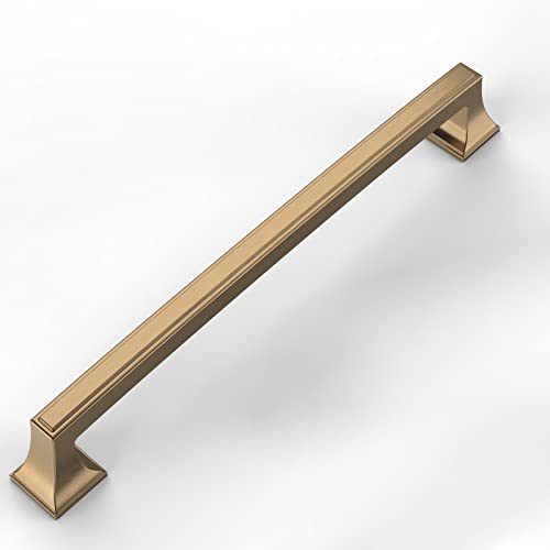 Amerdeco 10 Pack Champagne Bronze Cabinet Handles 7.5 Inch(192mm) Hole Center for Kitchen & Bathroom Drawer & Dresser Pulls ZH0010 - color: Champagne Bronze, size: 7.5"/192MM Hole Center