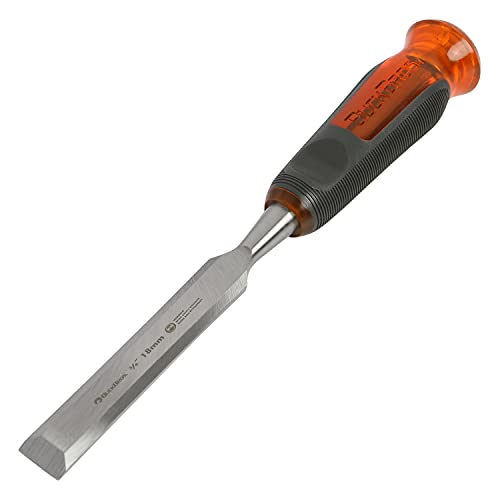 Buck Bros. 74815 3/4-Inch Wood Chisel, Full Tang Wood Carving Tools, Woodworking Tools for Carpentry, Trim Work, and DIY Projects, Hardened Steel Blade, Beveled Edge, Durable Non-Slip Handle - size: 3/4-Inch